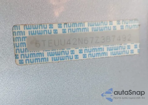 2007 Toyota Tacoma Base V6 из США, поврежденный, VIN 5TEUU42N67Z387492